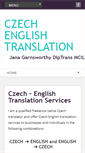 Mobile Screenshot of czechenglishtranslator.co.uk